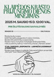 Klaipėdos krašto prijungimo prie Lietuvos dienos minėjimo renginio plakatas