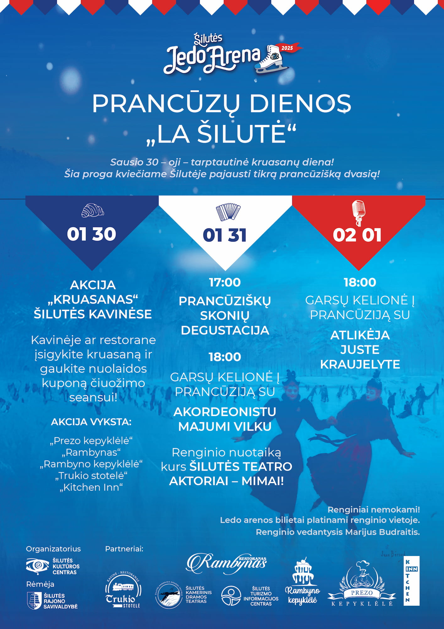 Prancūzų dienų „La Šilutė“ programos plakatas