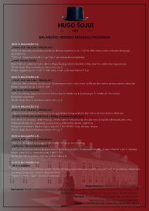 Renginio „Hugo Šojui 180“ programos plakatas