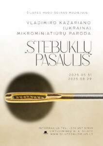 Mikrominiatiūrų parodos plakatas