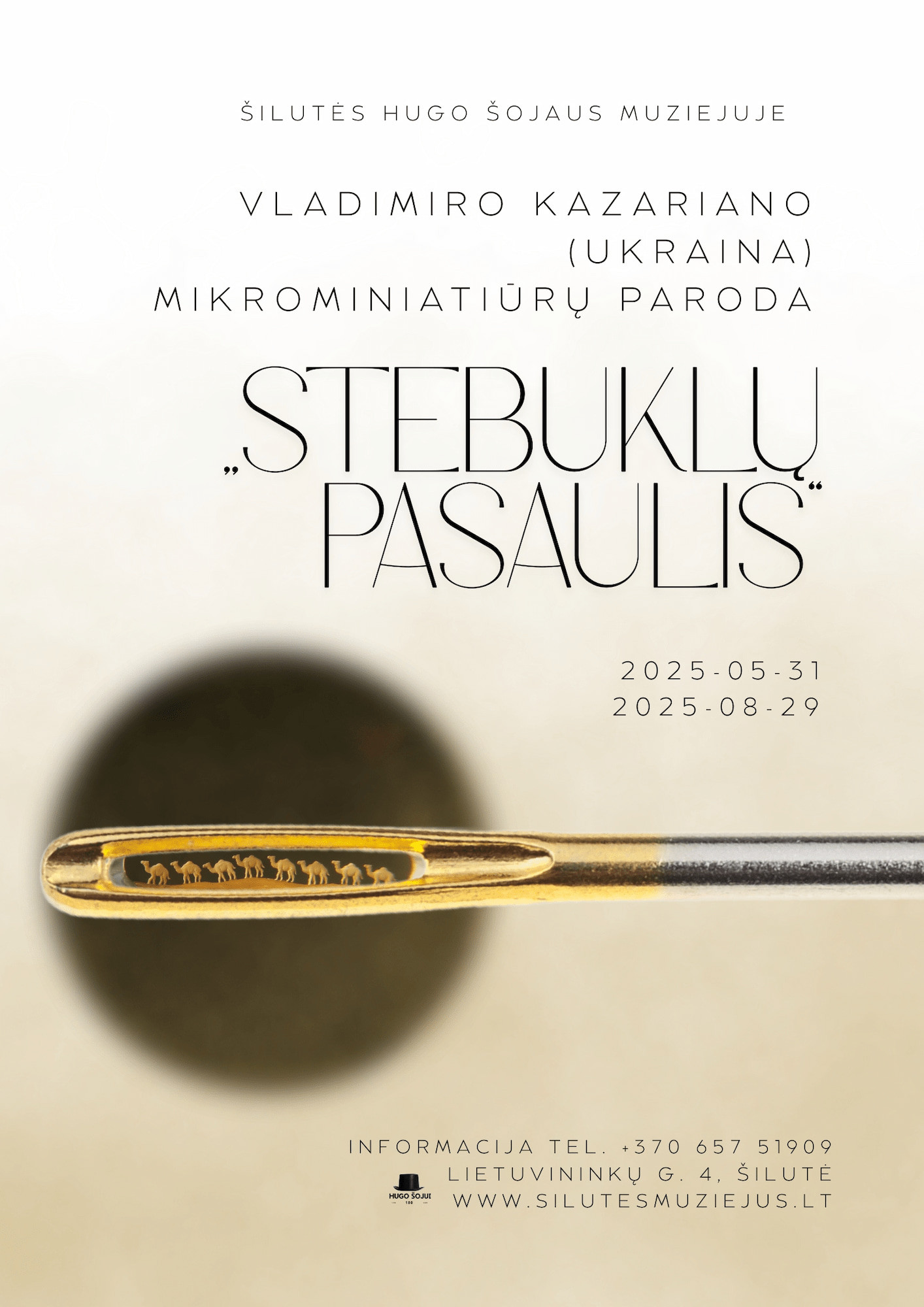 Mikrominiatiūrų parodos plakatas