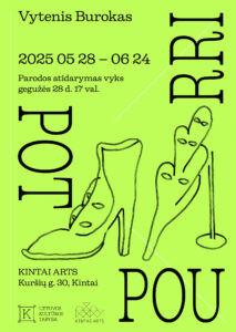Vytenio Buroko parodos Kintuose renginio plakatas