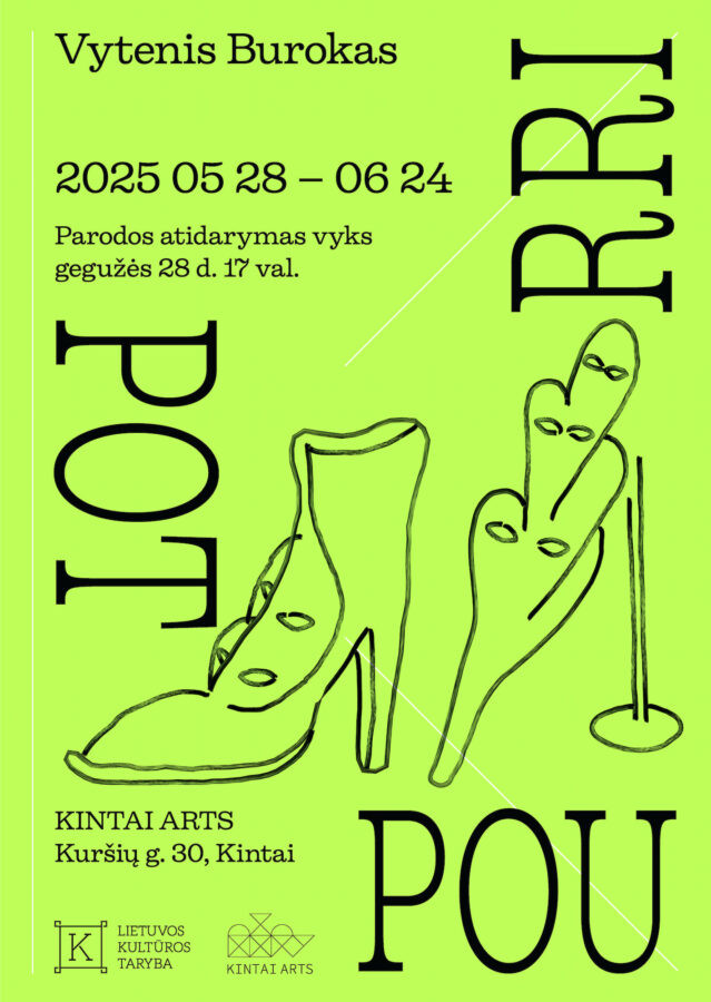 Vytenio Buroko parodos Kintuose renginio plakatas