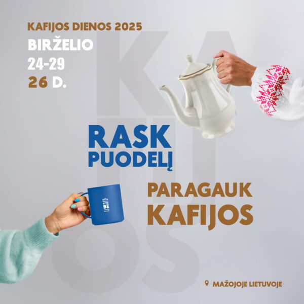Renginio „Kafijos dienos 2025“ informacinis plakatas