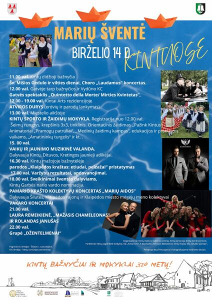 Marių šventės Kituose programos plakatas