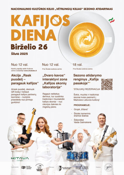 Kafijos dienos Šilutėje programos plakatas