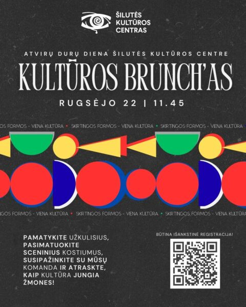 Renginio „Kultūros brunchas“ plakatas