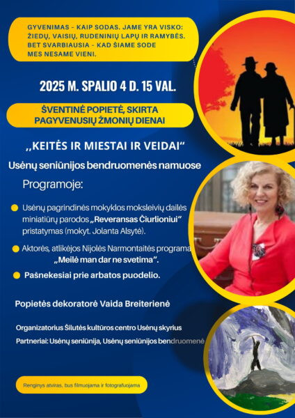 Renginio „Keitėsir miestai ir veidai“ programos plakatas