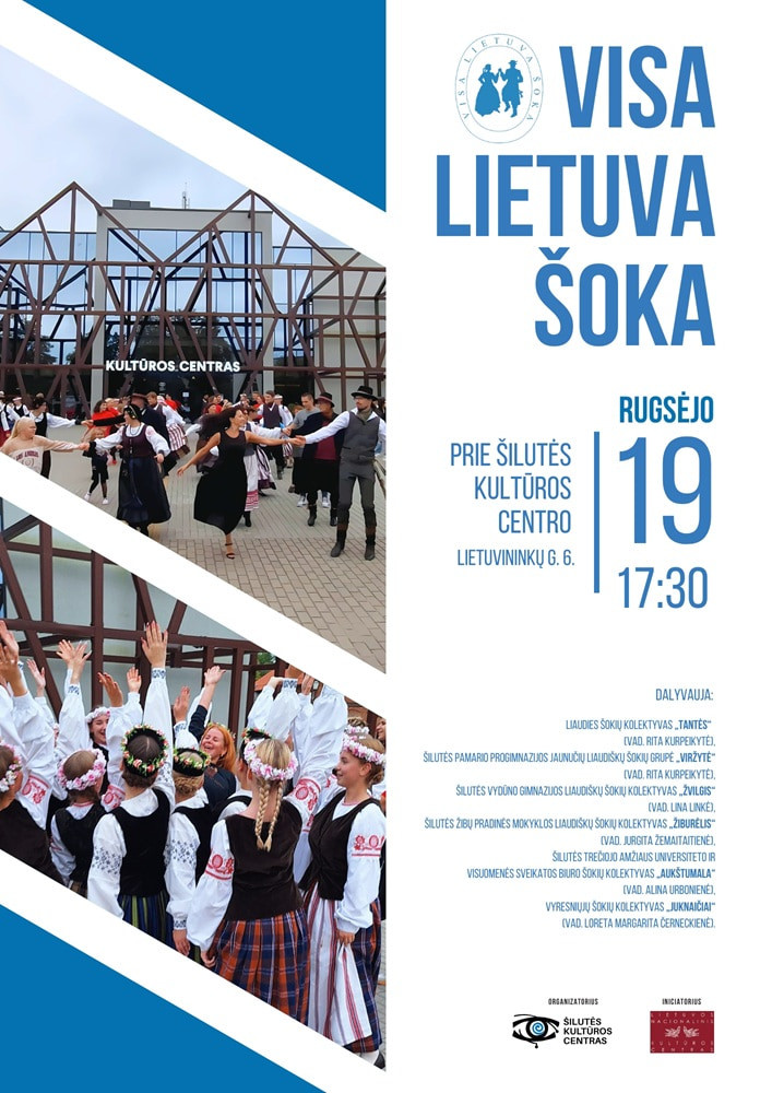 Renginio „Visa Lietuva šoka“ programos plakatas