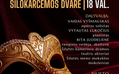 Renginio „Kaukių balius kilmingame Šilokarčemos dvare“ plakatas