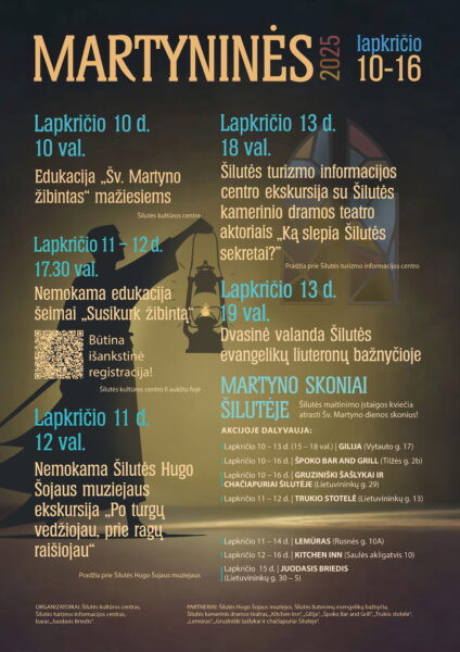 Renginio „Martyninės Šilutėje 2025“ plakatas