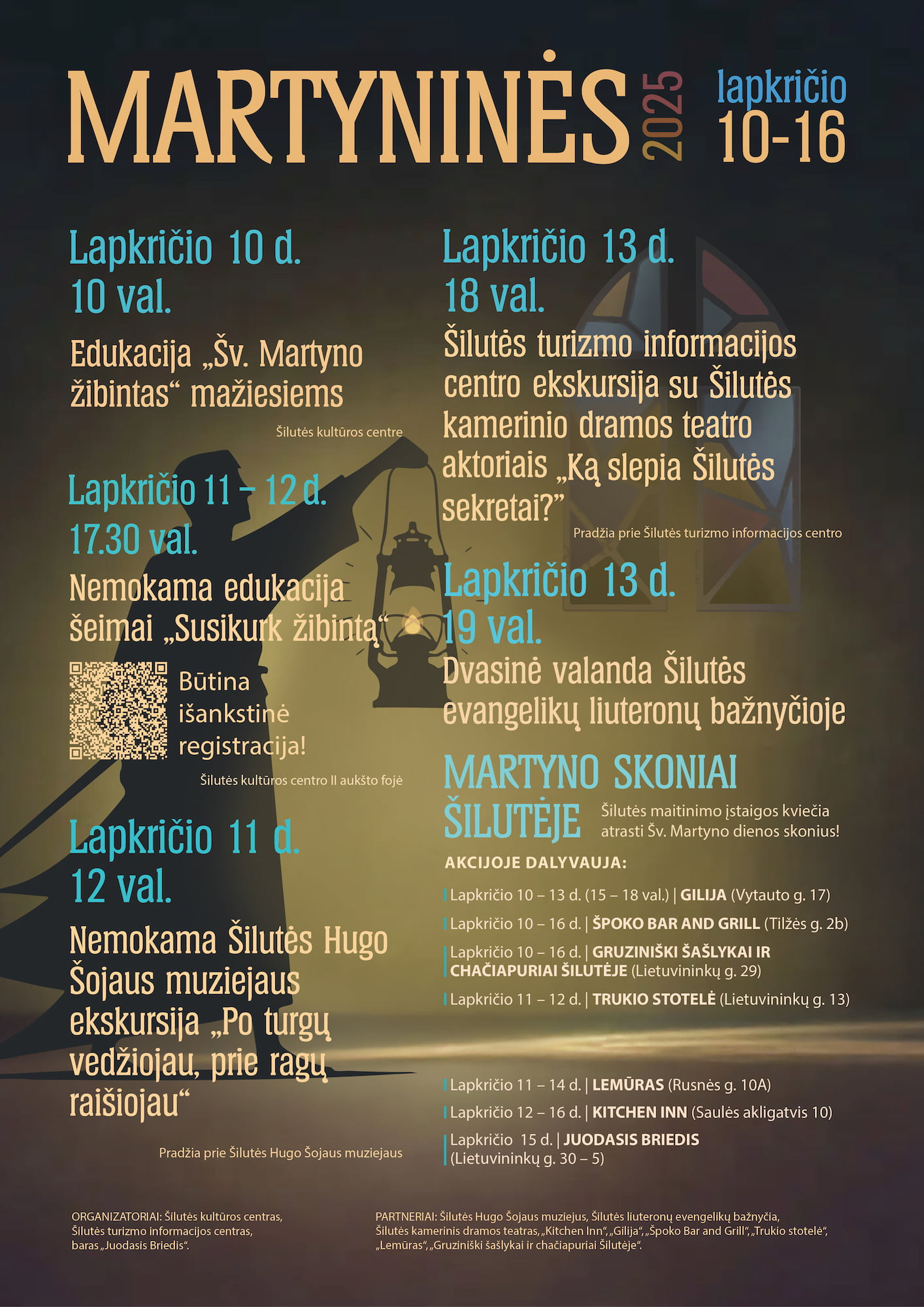 Renginio „Martyninės Šilutėje 2025“ plakatas