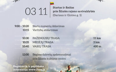 Bėgimo „Pamario taurė 2026“ plakatas