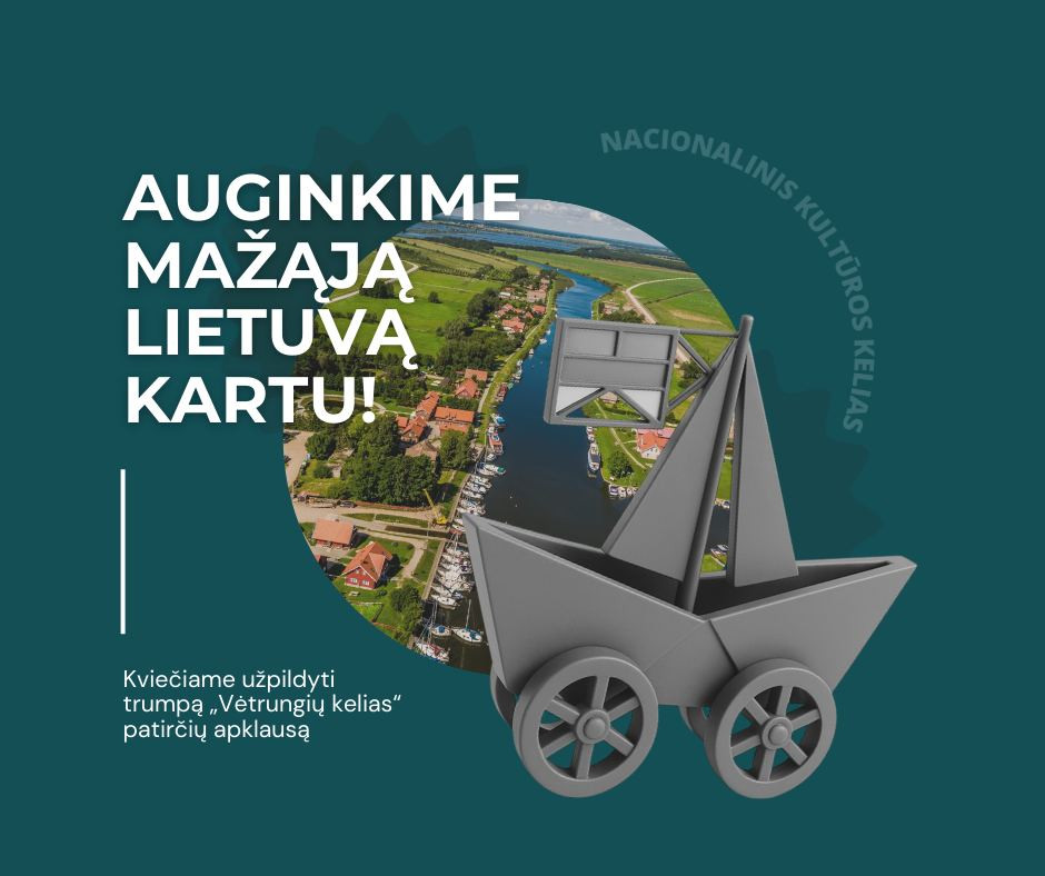 „Vėtrungių kelio“ patirčių apklausos plakatas