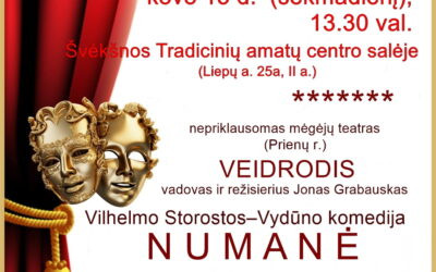 Knygnešio dienai skirtas renginio „Numanė“ Švėkšnoje plakatas