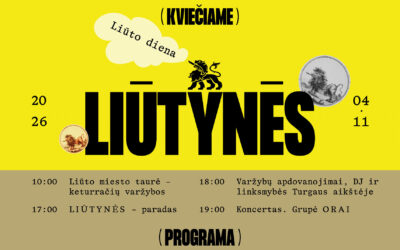 Renginio „Liūtynės“ plakatas