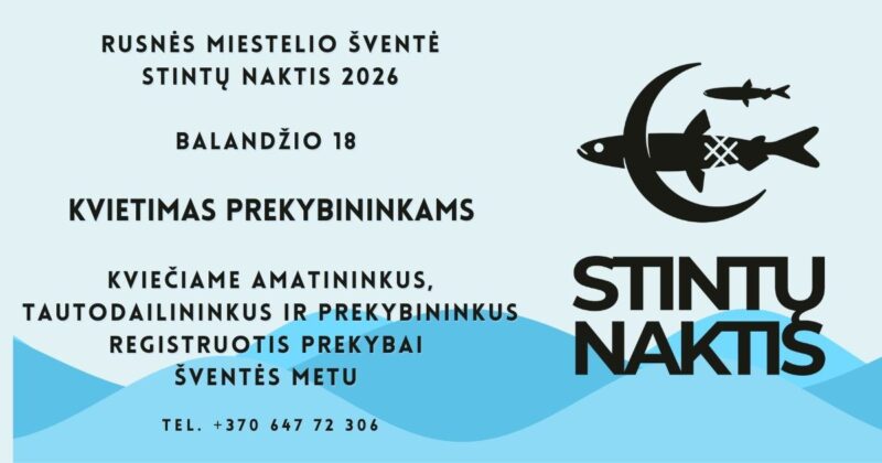 Stintų naktis 2026 kvietimo prekybininkams plakatas