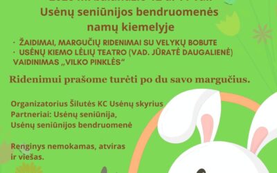 Atvelykio šventės Usėnuose plakatas