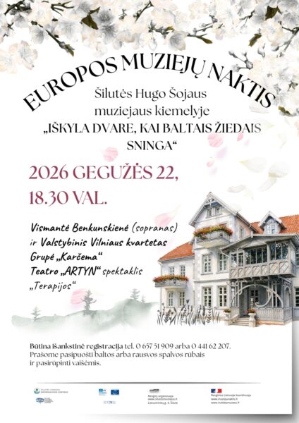 Europos muziejų nakties Šilutėje plakatas