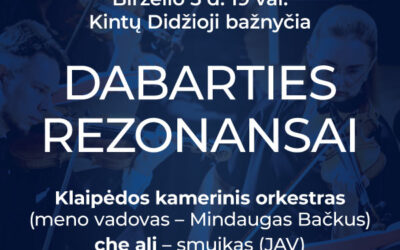 Koncerto „Dabarties rezonansai“ plakatas