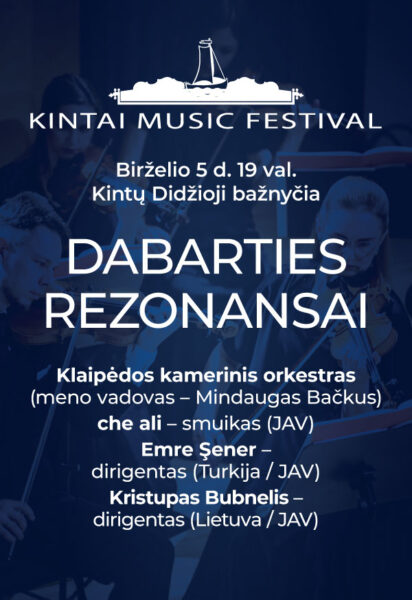 Koncerto „Dabarties rezonansai“ plakatas