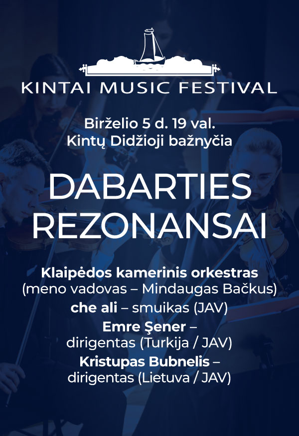 Koncerto „Dabarties rezonansai“ plakatas