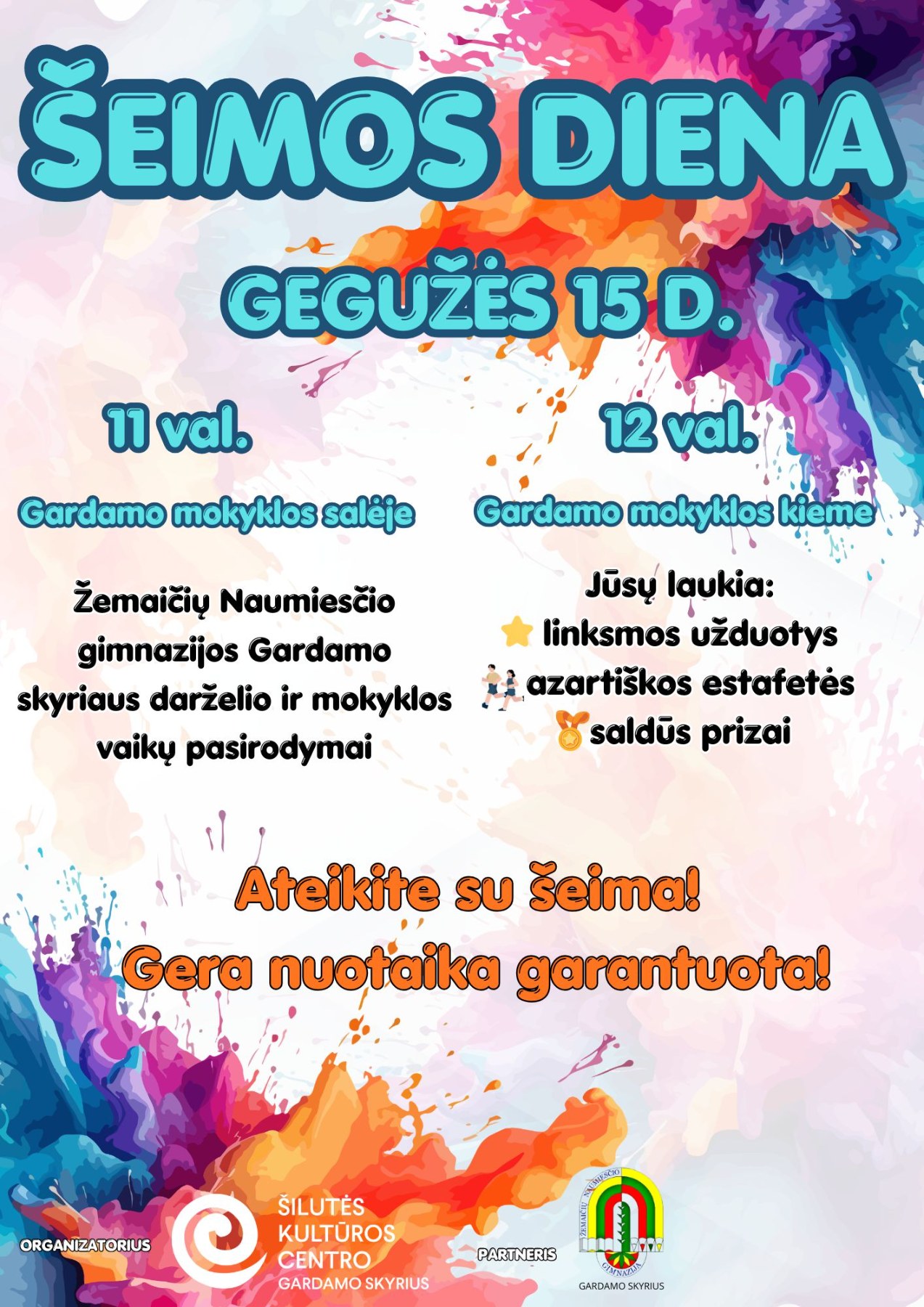 Šeimos dienos Gardame plakatas