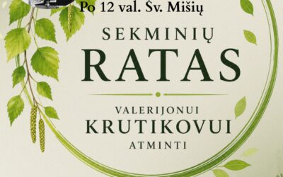 Sekminių rato Valerijonui Krutikovui atminti plakatas