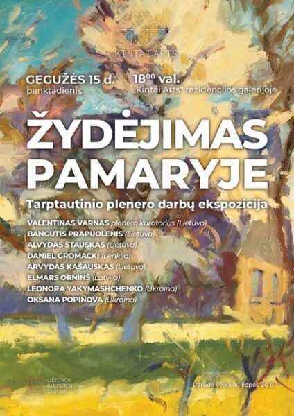 Parodos „Žydėjimas Pamaryje“ plakatas
