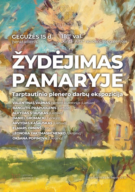 Parodos „Žydėjimas Pamaryje“ plakatas