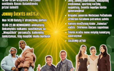 Joninių tradicijų šventės Vainute plakatas