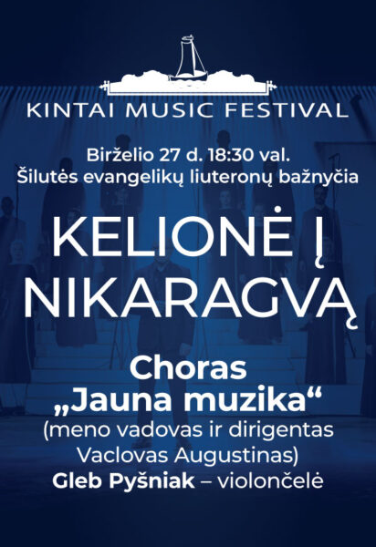 Kintų muzikos festivalis 2026 „Kelionė į Nikaragvą“ plakatas