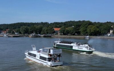 Kuršių ekspreso laivai „Berta“ ir „Benas“ kuršių mariose