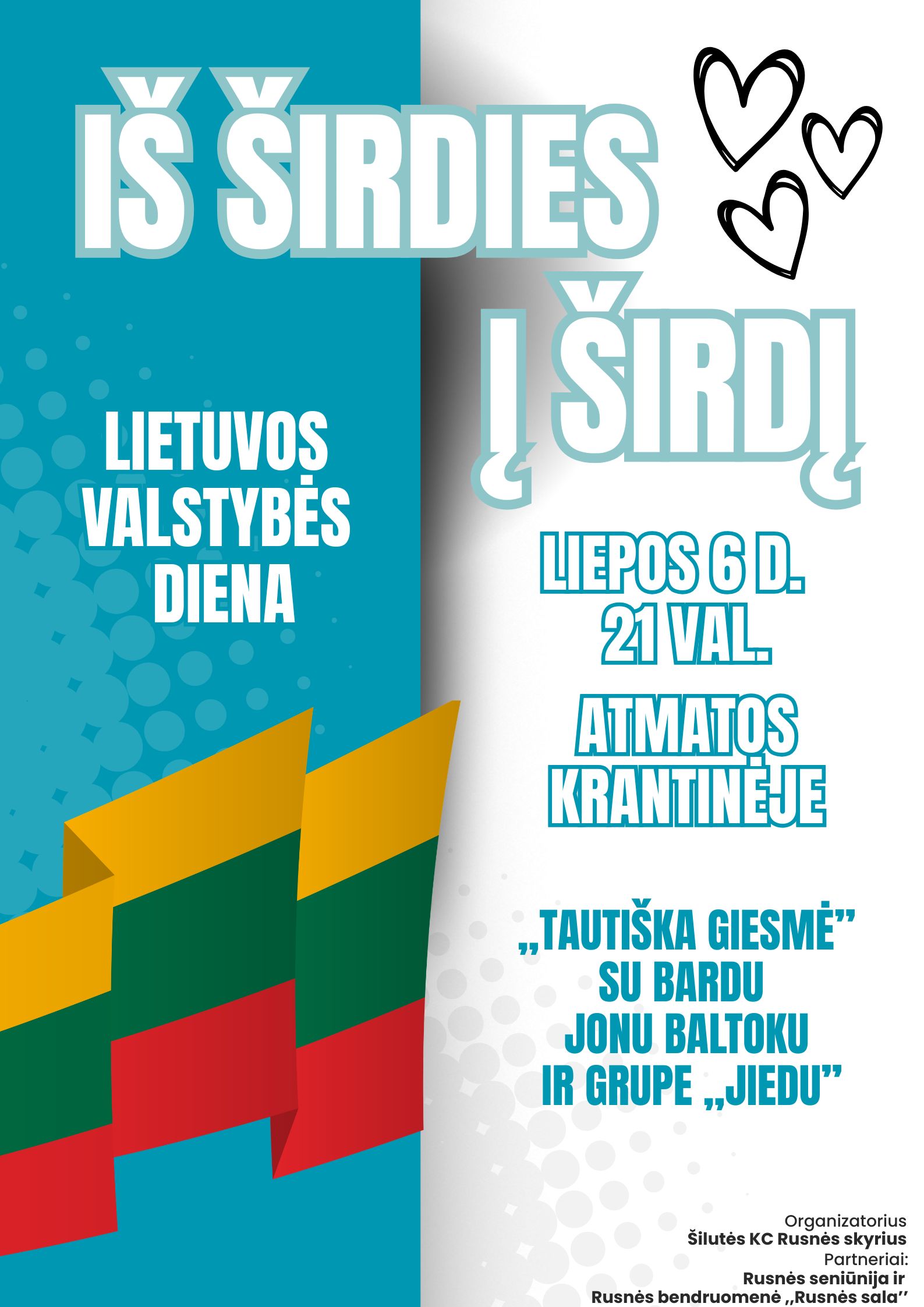 Liepos 6-osios renginio Rusnėje plakatas