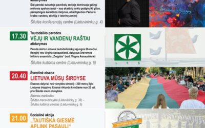 Liepos 6-osios renginių Šilutėje plakatas