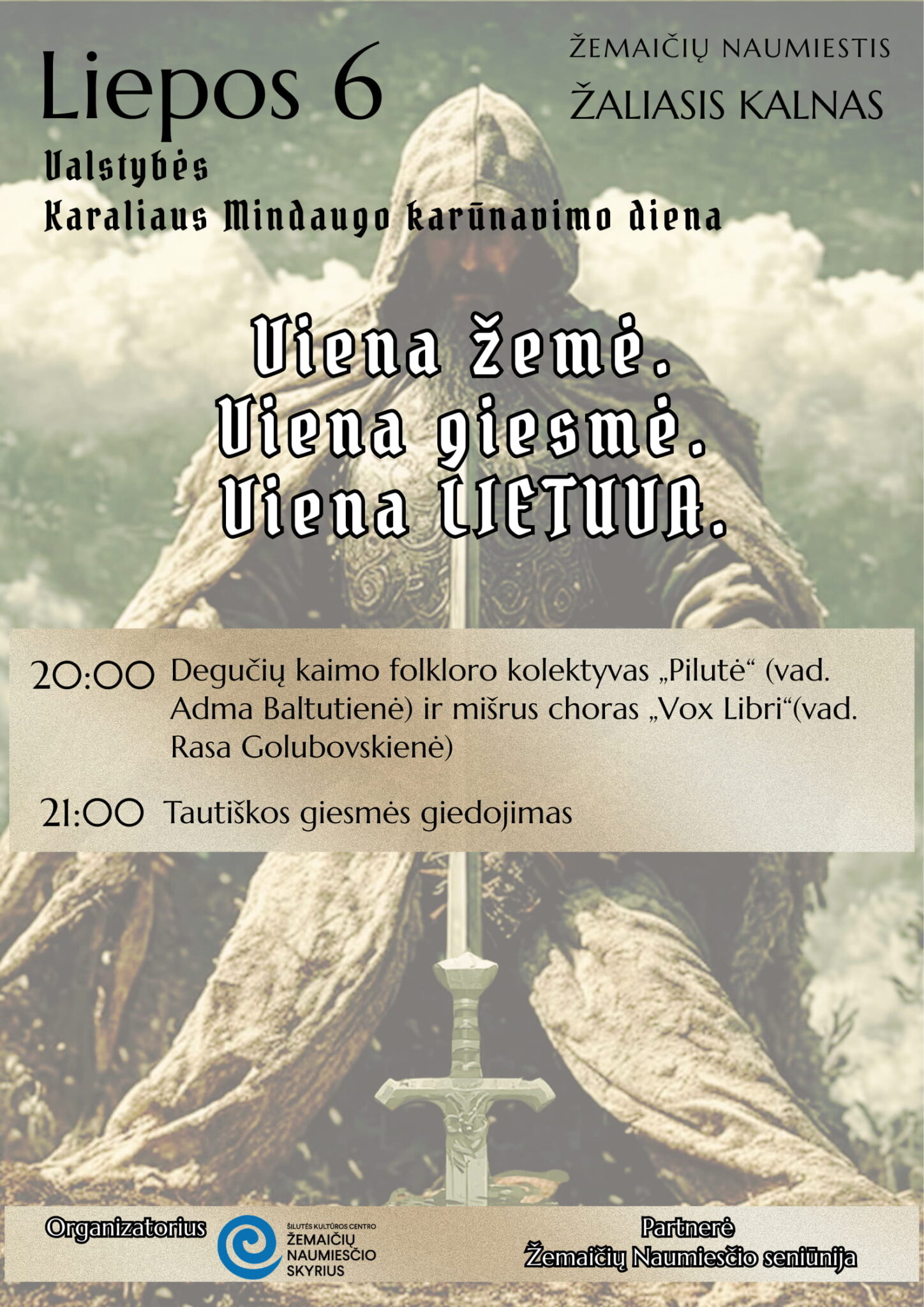 Liepos 6-osios renginio Žemaičių Naumiestyje plakatas
