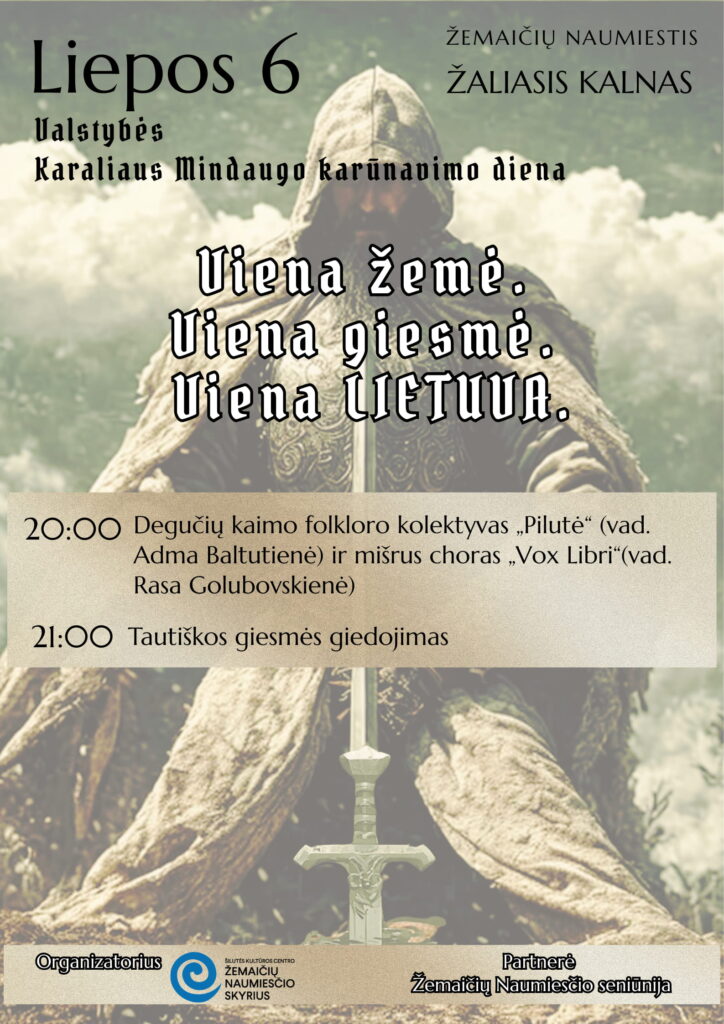 Liepos 6-osios renginio Žemaičių Naumiestyje plakatas