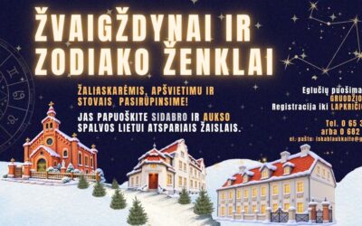 Eglių alėjos „Žvaigždynai ir Zodiako ženklai“ plakatas